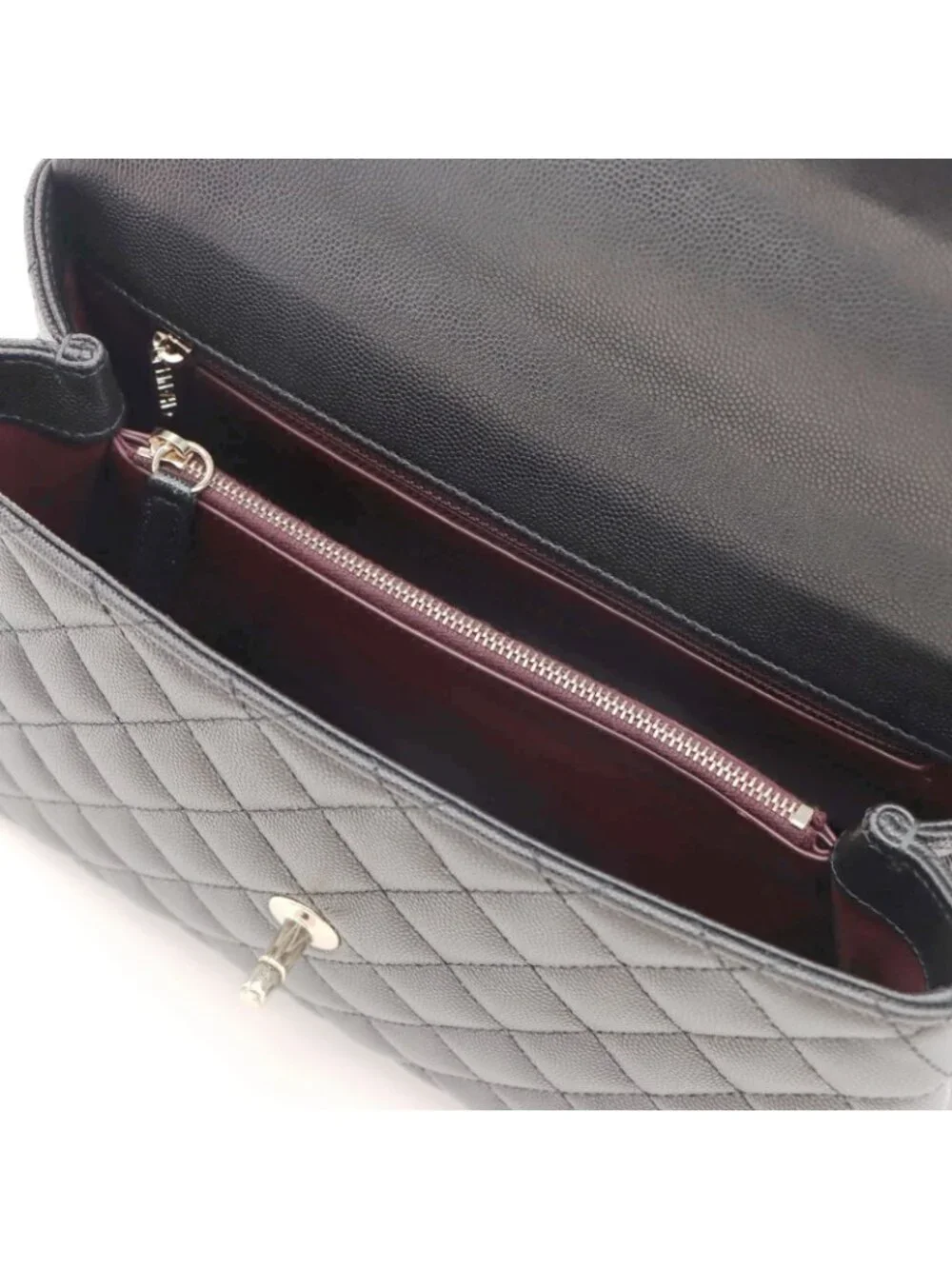 Chanel Coco Handle 29 Black Gold Caviar 2-Way Shoulder Bag